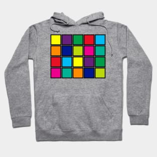 Multicolor Squares Hoodie